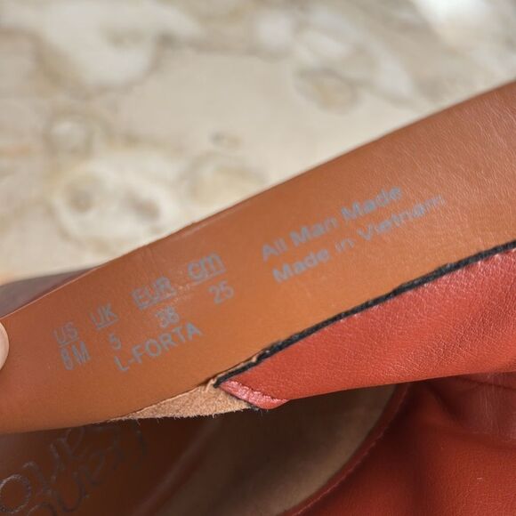 Franco Sarto L-Forta Faux Leather Ankle Boots Western Inspired Square Toe - Picture 10 of 11